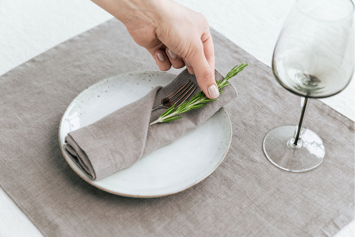 Elevate Your Table Setting with Off-White Linen Cloth Napkins