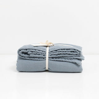 Blue Fog Kids Washed Linen Blanket / Quilt 1