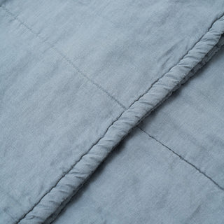 Blue Fog Kids Washed Linen Blanket / Quilt 2