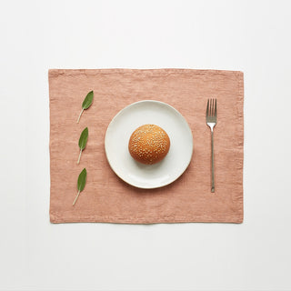 Cafe Creme Washed Linen Placemat 