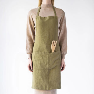 Martini Olive Linen Daily Apron 