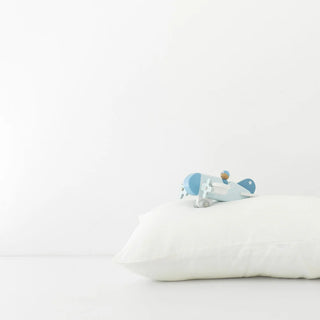 Kids White Linen Pillowcase 