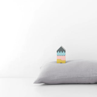 Kids Light Grey Linen Pillowcase 