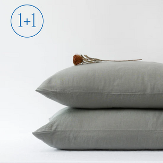 Khaki Linen Pillowcase 1