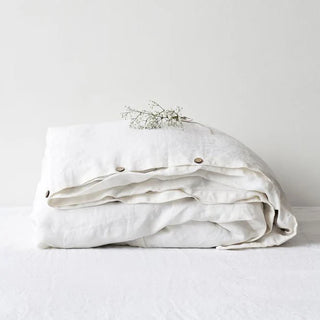 White Linen Duvet Cover 