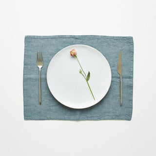 Blue Fog Linen Placemat 