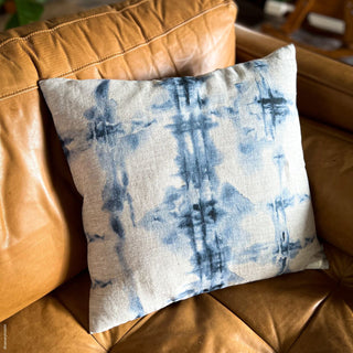 Tie Dye on Natural Linen Cushion Cover 3