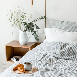 Thin Black Stripes Linen Pillowcase 3