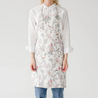 Birds Linen Daily Apron 