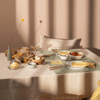 4x Sage Placemats Bundle - Linen Tales Global 