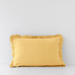 Butter Linen Pillowcase with Frills 