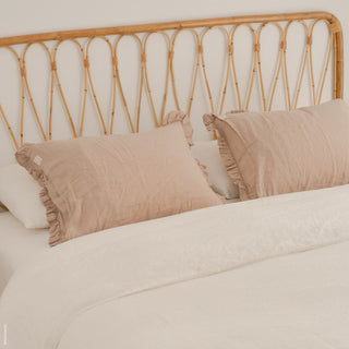 Portobello Linen Soft Washed Pillowcase on Bed 4