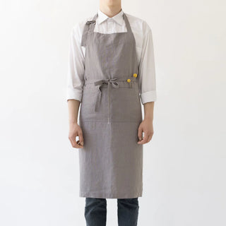 Ash Linen Chef Apron 