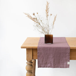 Ashes of Roses Linen Table Runner 