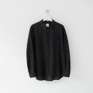 Black Linen Larch Shirt 3