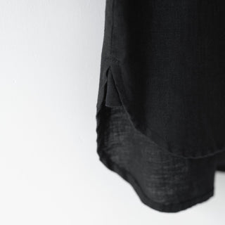 Black Linen Larch Shirt 7