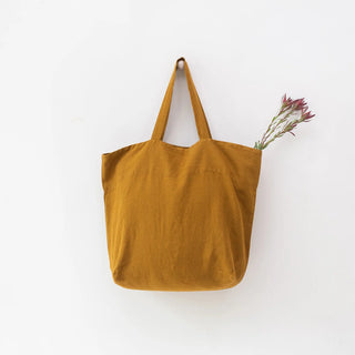 Bronze Linen Big Bag 