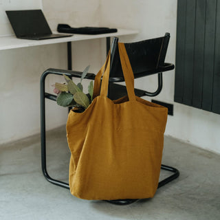 Bronze Linen Big Bag 3