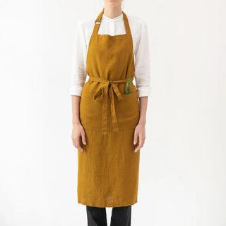 Bronze Linen Chef Apron 