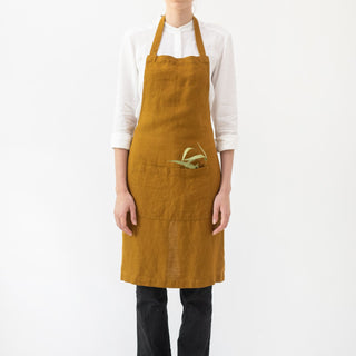 Bronze Linen Daily Apron 1