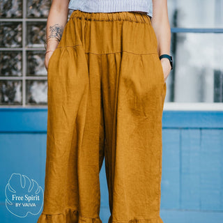 Bronze Linen Lola Trousers 3