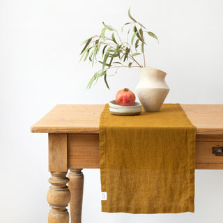 Bronze Linen Table Runner 