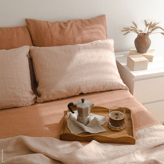 Cafe Creme Linen Fitted Sheet 2