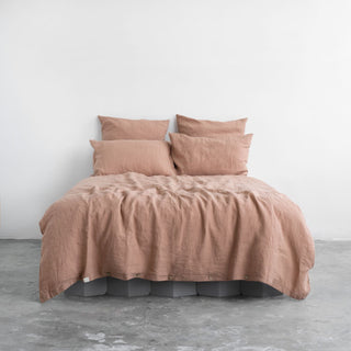 Cafe Creme Washed Linen Duvet Cover Set 