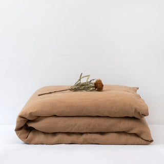 Camel Linen Duvet Cover 