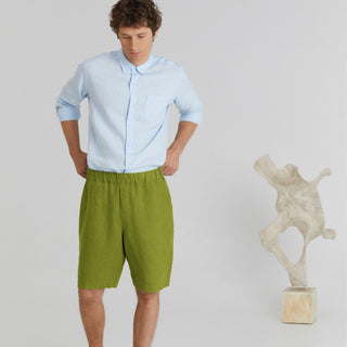 Cardamom Seed Lightweight Linen Cumin Shorts 