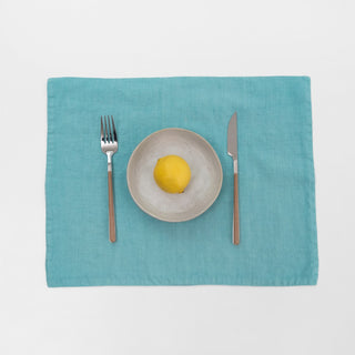 Coastal Blue Linen Placemat 