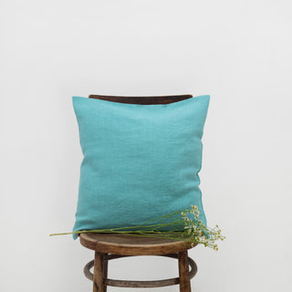 Coastal Blue Linen Cushion Cover 1