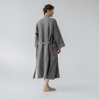 Dark Grey Bathrobe & Towel Bundle 9
