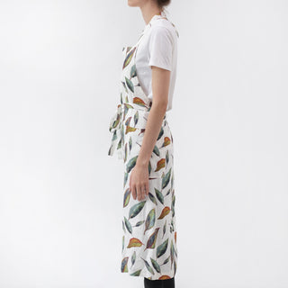 Golden Fall Linen Chef Apron - Linen Tales 2