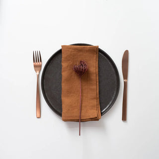 Hazelnut Linen Napkins Set of 2 