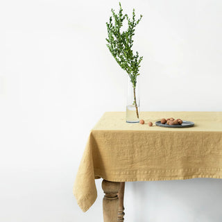 Honey Linen Tablecloth 