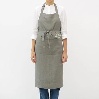 Khaki Linen Chef Apron 