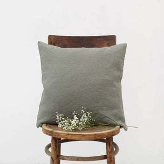 Khaki Linen Cushion Cover 