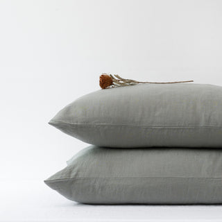 Khaki Linen Pillowcase 1