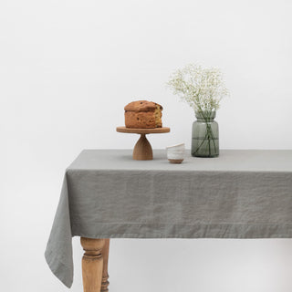 Khaki Linen Tablecloth 1