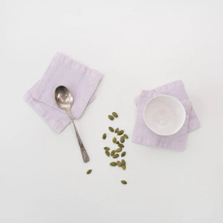 Lavender Fog Linen Coasters Set of 4 