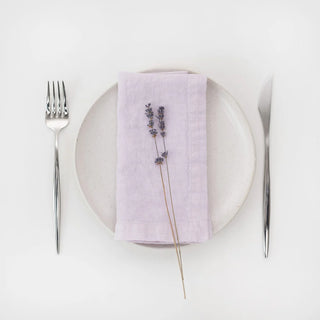 Lavender Fog Linen Napkins Set of 2 