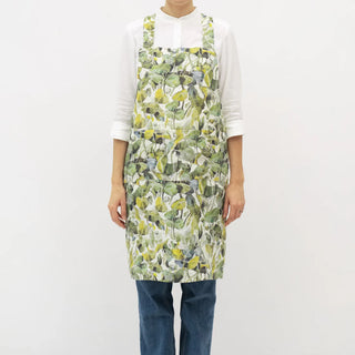 Lotus Linen Crossback Apron 