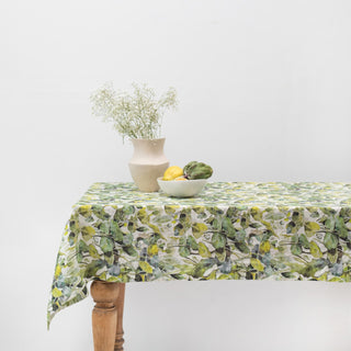 Lotus Linen Tablecloth 1