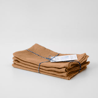 Zero Waste Clay Linen Kitchen Towels Set of 4 