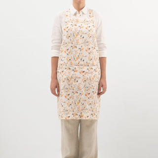Fall Watercolor Linen Crossback Apron 1