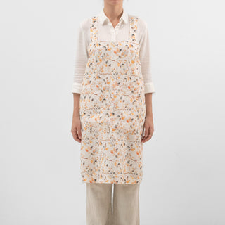 Fall Watercolor Linen Pinafore Apron 1