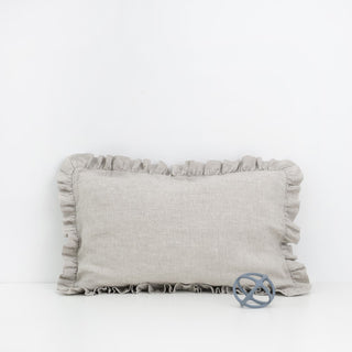 Kids Melange Linen Pillowcase with Frills 