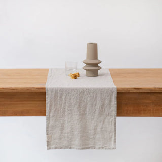 Melange Lightweight Linen Table Runner 