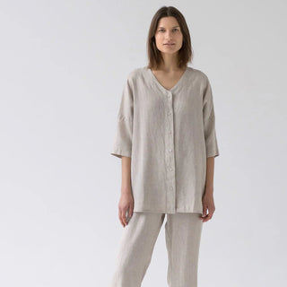 Melange Linen Primrose Loungewear Set 